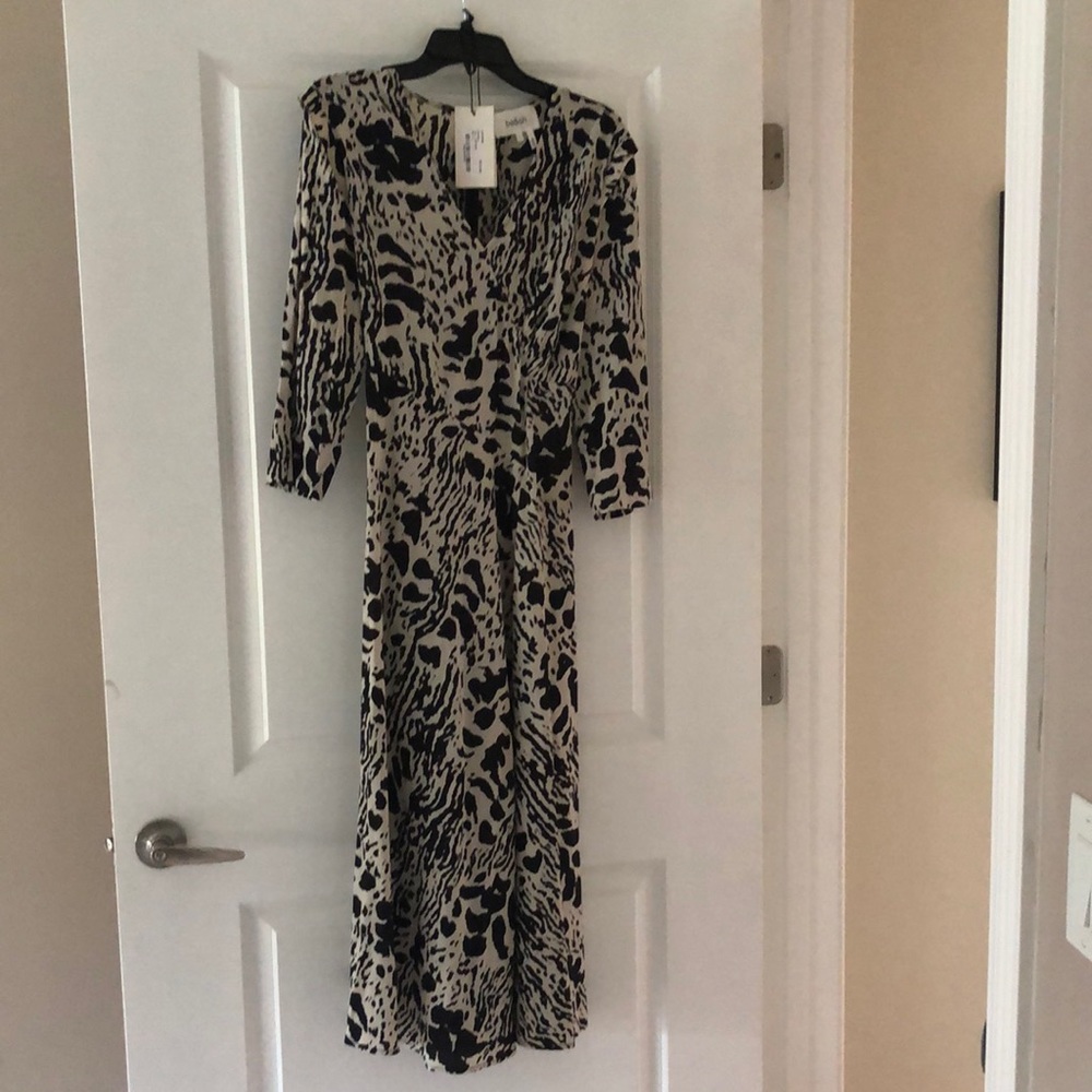 ba&sh silk midi dress.